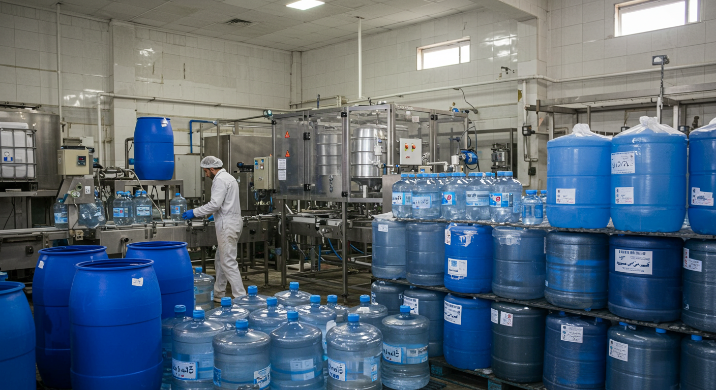 پخش عمده آب مقطر عباسی خرید عمده آب مقطر در پاکدشت شریف‌آباد